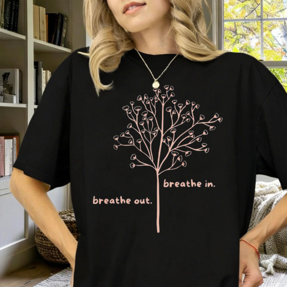 Your Health Wellness - Camiseta Breathe in Breathe Out: Mindfulness