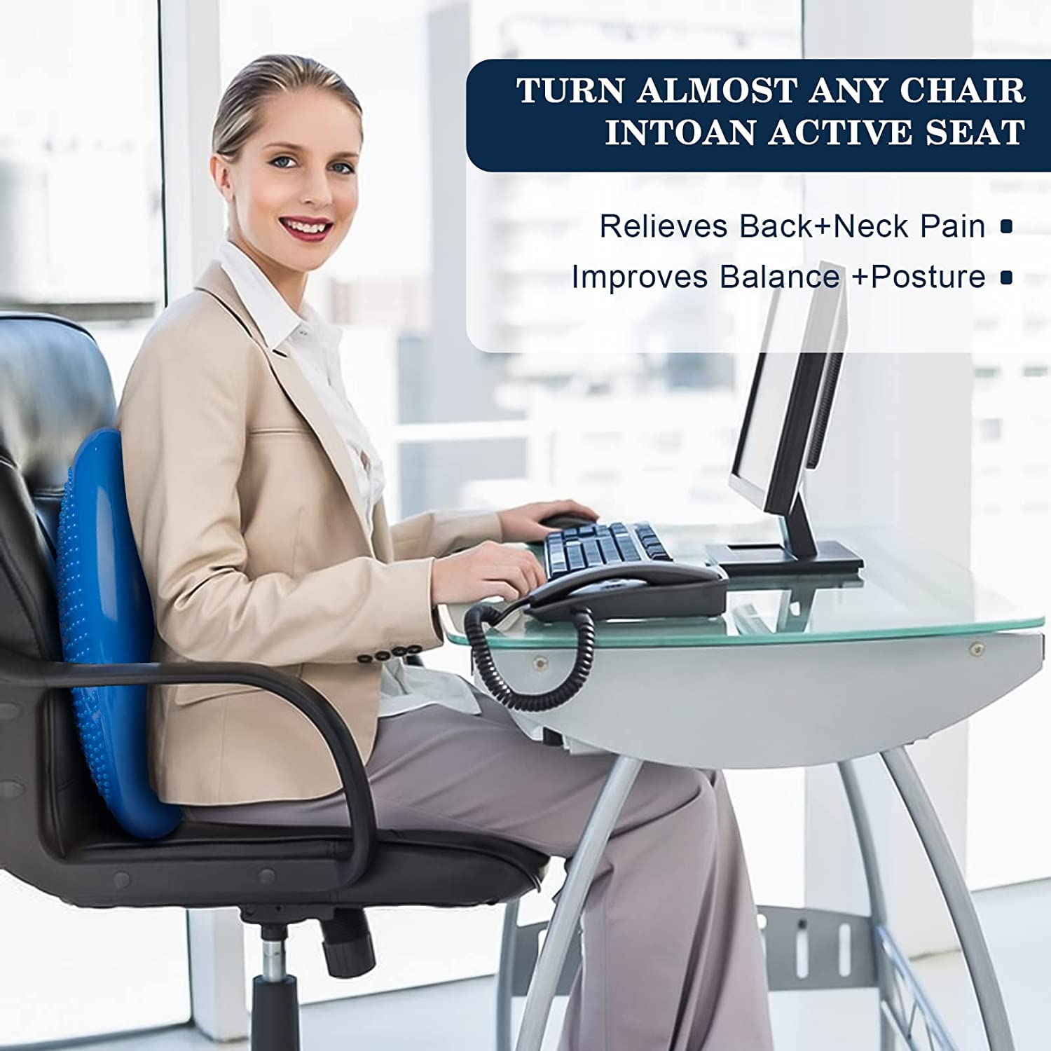 Balance Cushion Disc - Almofada oscilante de estabilidade de ar