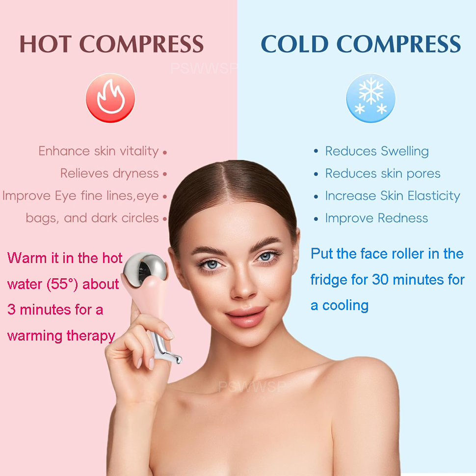 Massageador Facial de Aço Inox - Ice Roller Face Cold avaliação e preço