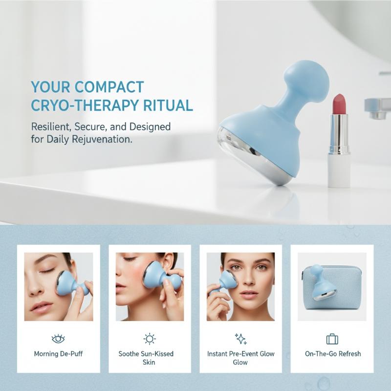 Massageador facial com rolo de - Ice Roller Face Cold avaliação e preço